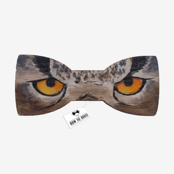 Деревянная Bow Tie House бабочка совиные глаза акрил детская 07886S