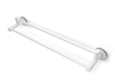 Тримач для рушників подвійний MVM BP-31 клейкий Білий (BP-31 WHITE)