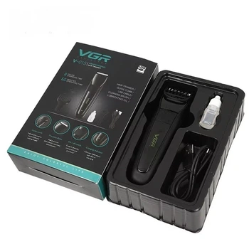Машинка для стрижки волосся VGR V-015, з акумулятором та USB / Бездротова акумуляторна машинка, триммер