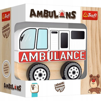 Auto drewniane Trefl Ambulans (61000) (5900511610000)