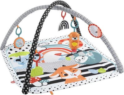 Развивающий коврик 3 в 1 Фишер прайс Веселые развлечения Fisher-Price 3-in-1 Music, Glow and Grow Gym (HBP41)