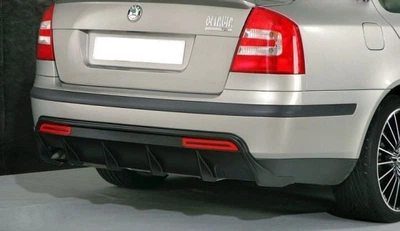 Диффузор заднего бампера AVTM Skoda Octavia A5 (2004 - 2009) красн отражатели, SKOKTA50409