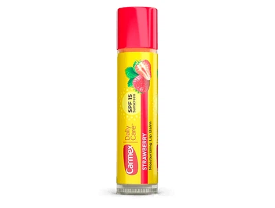 Бальзам для губ Полуниця Carmex Daily Care Moisturizing Lip Balm Strawberry Stick SPF 15, 4,25г (083078009526)