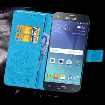 Чохол Clover для Samsung Galaxy J7 Neo / J701 книжка шкіра PU з візитницею блакитний