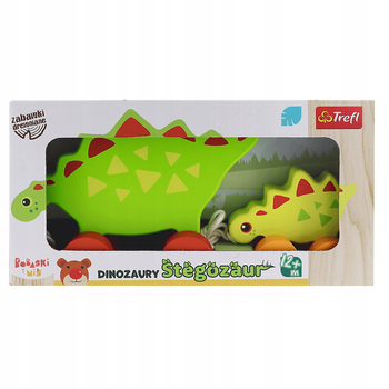 Дерев'яна іграшка Trefl Динозавр Стегозавр (61593) (5900511615937)