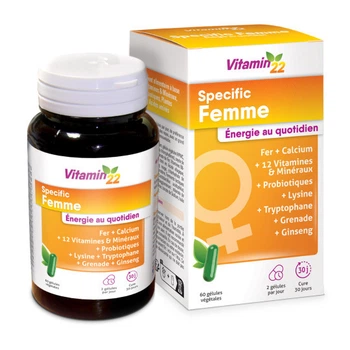 Комплекс Vitamin’22 Спеціальний Жіночий / SPECIFIC FEMME - 30-денний жіночий курс, 60 капсул (LIDK18)