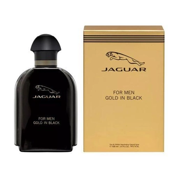 Туалетна вода для чоловіків Jaguar For Men Gold In Black Edt 100 мл (7640171190792)