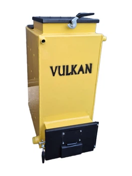 Шахтний твердопаливний котел Vulkan ECO 15 кВт нижнього горіння з чавунними колосниками