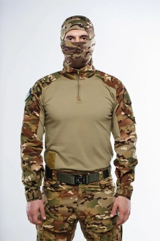 Летняя тактическая рубашка UBACS мультикам камуфляж, размер L