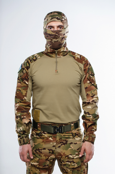 Летняя тактическая рубашка UBACS мультикам камуфляж, размер M