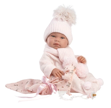 Пупс Tina Toquilla Bambi Rosa 43 см LLORENS (84338)
