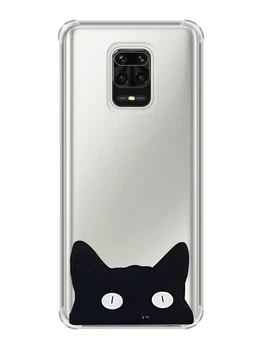 Чехол с утолщёнными углами на Xiaomi Redmi Note 9 Pro/ 9S/ 9 Pro Max :: Кошечка (принт 119)