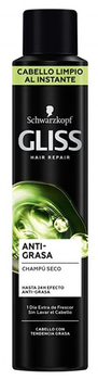 Сухий шампунь Schwarzkopf Gliss Anti-Grease Dry Shampoo 200 мл (8410436206945)