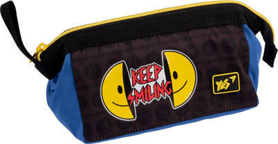 Пенал м'який YES PH-26-1 Smiley World Чорний/Жовтий 1 відділення (5056574414540)