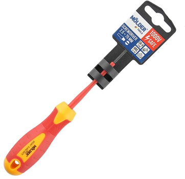 Отвертка шлицевая Molder диэлектрическая VDE 1000 В SL2.5 x 75 мм (MT35001)