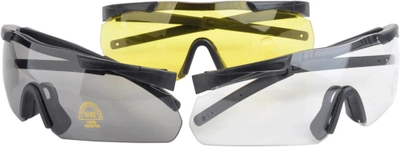 Окуляри тактичні Earmor Shooting Glass S01 протиосколкові для стрільби захисні із захистом від запотівання + 3 змінні лінзи