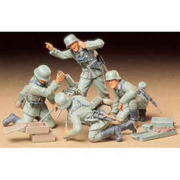 Model żołnierzy do skladania Tamiya German Infantry Mortar Team (MT-35193) (4950344996216)