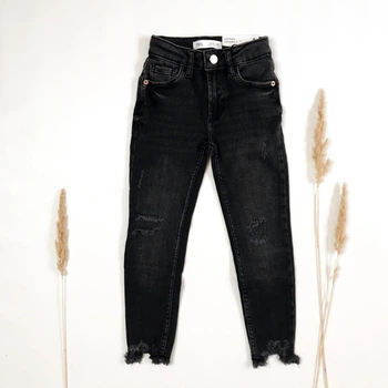 Джинси ZARA 164 см чорний артикул Л541