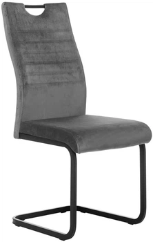 Стілець для кухні та вітальні Vetro Mebel S-121 Сірий (S-121-grey-velvet)