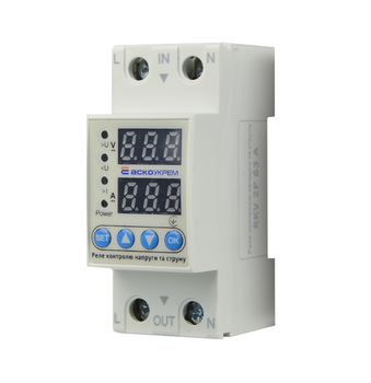 Реле контроля напряжения и тока 2P 40A [A0010230001] RKV АСКО