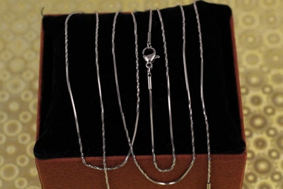Цепь Xuping Jewelry жгут с перекрутами 50 см 1 мм серебристая