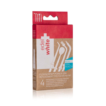 Сменные насадки Edel+White для ирригатора e+w Flosserpick Power Spa WJR2 4 шт
