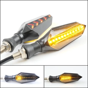 Поворотники динамические LED, бегающие указатели поворота для мотоцикла, скутера, мопеда 12V