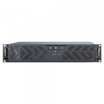Серверный корпус Chieftec UNC-210T-B-U3-OP без блока питания, ATX/Micro ATX, 2U Rackmount, черный