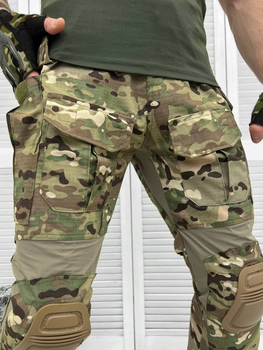 Тактические штаны с наколенниками Attaсk Хаки S