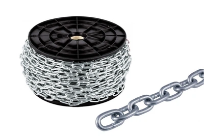 Ланцюг коротколанковий 3мм. DIN 5685A (оцинкована W1) (бухта 60м.) APRO