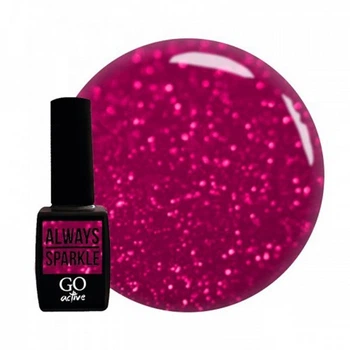 Гель-лак GO Active Always Sparkle 07 фуксия с мелкими блестками 10 мл (2907928992357)