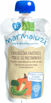 Органічне овочеве пюре Marmaluzi з Пастернаком у паучі 90 г (4779031614505)