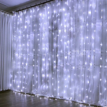 Гірлянда штора водоспад Shine X-mas Lights 2*2 метри завіса 240LED Біла