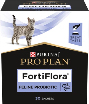Пробіотик для дорослих котів та кошенят Purina Pro Plan FortiFlora для здорового травлення та зміцнення імунітету 30 х 1 г (7613036680769 _8445290040794)