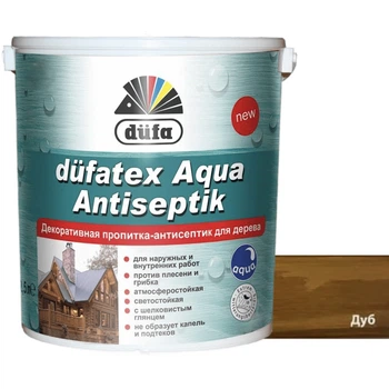 Антисептик для дерева Dufa Dufatex Aqua дуб шовковистий глянець 10 л