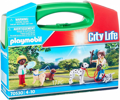 Zestaw figurek w skrzyneczce Playmobil Spacer z psami (4008789705303)