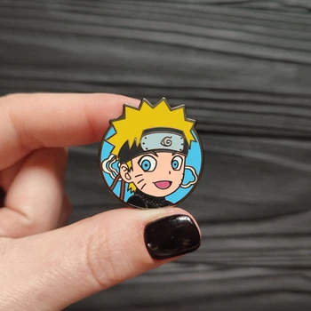 Значок, брошь, пин из металла на одежду, металлический значок "Наруто. Naruto" (Знач0471)