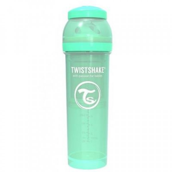 Пляшечка для годування Twistshake антиколькова 330 мл, мятна (69872)