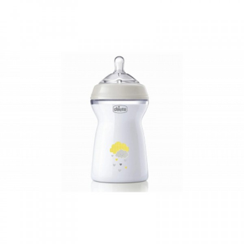 Пляшечка для годування Chicco Natural Feeling силікон. швидкий потік 330мл бежовий (81335.30)