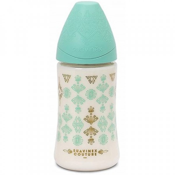 Пляшечка для годування Suavinex Couture 270 мл зелена (304149)