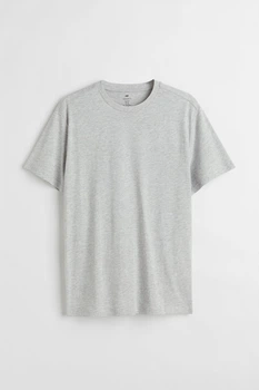 Футболка H&M Regular Fit L сірий 0685816053