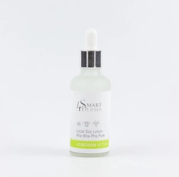 Мультикислотная локальная присушка Smart4Derma Acne Derm Active LOCAL SOS LOTION АНА-BHA-PHA PURE 50мл