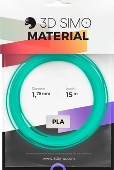 Zestaw PLA plastik 3Dsimo do drukarki 3D 1.75 mm 120 g Green Blue (G3D3007)