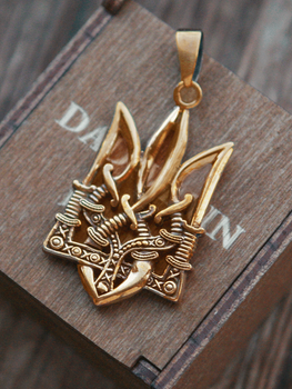 Кулон тризуб “Шаблі” з бронзи, великий (АРТ. №111b) Dadiverin Jewelry