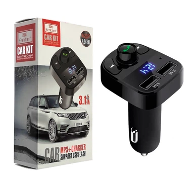 ФМ модулятор Earldom M-29 FM трансмиттер с Bluetooth MP3 два порта с кнопками переключения Autoexpect (80430)