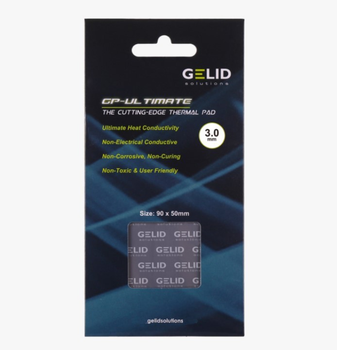 Термопрокладка Gelid GP-Ultimate 90х50х3 мм 15w/mk