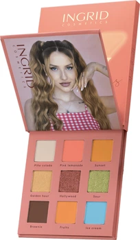 Палетка теней для век Ingrid Cosmetics Team X Summer Evenings Eyeshadow 9 оттенков 9 г (5902026668774)