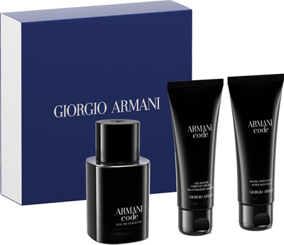 Zestaw męski Armani Code Woda toaletowa 50 ml + Żel pod prysznic 75 ml + Balsam po goleniu 75 ml (3614273951258)