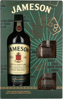 Виски Jameson Irish Whiskey 0.7 л 40% с 2-мя бокалами (5011007004446)