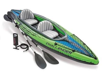 Надувная лодка-байдарка Challenger K2 Kayak двухместная Intex 68306